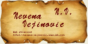 Nevena Vejinović vizit kartica